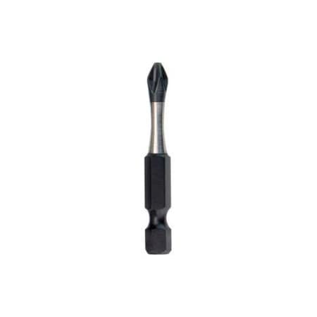 Milwaukee Tool Milwaukee® 48-32-4762 SHOCKWAVE„¢ #2 Phillips 2" Power Bit - BULK 25 - Pkg Qty 25 48-32-4762